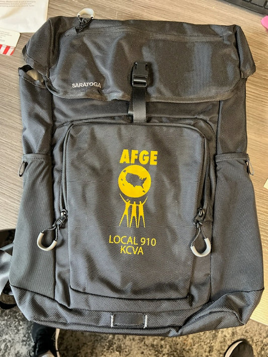 AFGE Large backpack with snap buckle